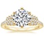 18K Yellow Gold Optica Diamond Ring, smalltop view