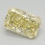 1.08 Ct. Fancy Vivid Yellow Radiant Lab Grown Diamond
