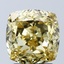3.10 Ct. Fancy Intense Yellow Cushion Lab Grown Diamond