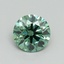 0.62 Ct. Fancy Vivid Green Round Lab Grown Diamond