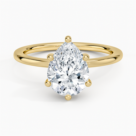 Sydney Perfect Fit Hidden Halo Six-Prong Diamond Ring