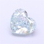 1.23 Ct. Fancy Intense Green Heart Lab Grown Diamond
