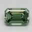 3.01 Ct. Fancy Vivid Pacific Green Emerald Lab Grown Diamond