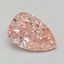 0.97 Ct. Fancy Vivid Pink Pear Lab Grown Diamond