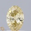 0.41 Ct. Fancy Yellow Oval Lab Grown Diamond