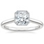 Platinum Margot Bezel Ring, smalltop view