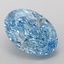 5.08 Ct. Fancy Vivid Blue Oval Lab Grown Diamond