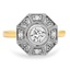 Custom Two-Tone Vintage Inspired Celtic Knot Diamond Ring