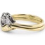 Contoured Antique Inspired Wedding Band, smallside view