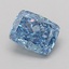 1.09 Ct. Fancy Vivid Blue Cushion Lab Grown Diamond