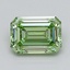1.57 Ct. Fancy Vivid  Green Emerald Lab Grown Diamond