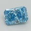 3.01 Ct. Fancy Vivid Blue Radiant Lab Grown Diamond