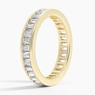 Channel Set Baguette Eternity Lab Diamond Ring