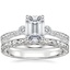 18K White Gold Bristol Diamond Ring with Hudson Ring