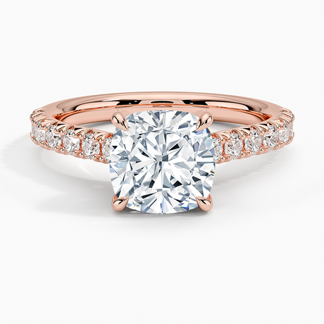 14K Rose Gold Sienna Half Coverage Hidden Accents Diamond Ring (1/2 ct. tw.)