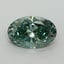 1.52 Ct. Fancy Vivid Pacific Green Oval Lab Grown Diamond