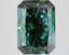 5.36 Ct. Fancy Vivid Green Radiant Lab Grown Diamond