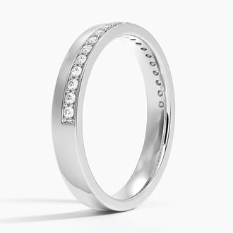 3mm Austin Diamond Ring in 18K White Gold