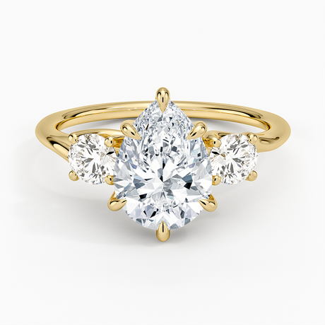 Luxe Delilah Three Stone Diamond Ring