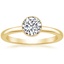 18K Yellow Gold Sierra Ring, smalltop view