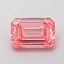 1.30 Ct. Fancy Vivid Pink Emerald Lab Grown Diamond