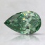 0.79 Ct. Fancy Vivid Pacific Green Pear Lab Grown Diamond