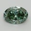 3.09 Ct. Fancy Vivid Pacific Green Oval Lab Grown Diamond