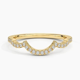 Petite Twisted Vine Curved Diamond Ring