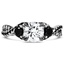 Custom Luxe Black Diamond Twist Ring