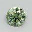 1.24 Ct. Fancy Vivid Green Round Lab Grown Diamond