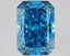 2.03 Ct. Fancy Vivid Blue Radiant Lab Grown Diamond