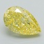 4.04 Ct. Fancy Vivid Yellow Pear Lab Grown Diamond