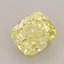 1.59 Ct. Fancy Vivid  Yellow Cushion Lab Grown Diamond