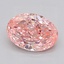 2.19 Ct. Fancy Vivid  Pink Oval Lab Grown Diamond