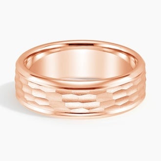 River 6mm Wedding Ring in 14K Rose Gold