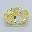 1.55 Ct. Fancy Intense  Yellow Oval Lab Grown Diamond