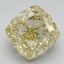 3.41 Ct. Fancy Intense Yellow Cushion Lab Grown Diamond