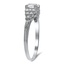 The Jessie Ring, smalltop view on a hand