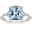 18K White Gold Nadia Diamond Ring, smalltop view