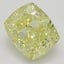 2.01 Ct. Fancy Intense Yellow Cushion Diamond
