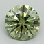 2.11 Ct. Fancy Vivid Green Round Lab Grown Diamond