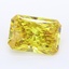 7.20 Ct. Fancy Vivid Yellow Radiant Lab Grown Diamond