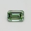0.68 Ct. Fancy Intense Green Emerald Lab Grown Diamond