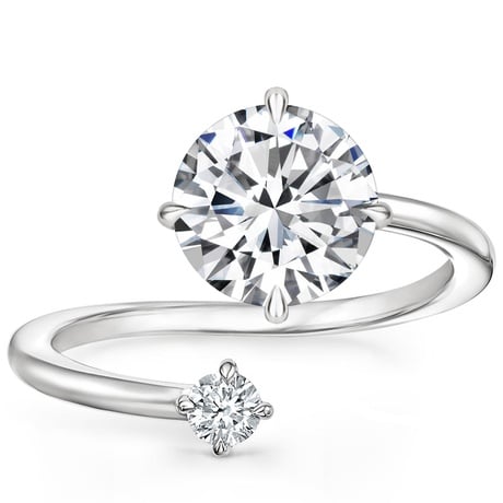 Toi and Moi Open Style Diamond Ring
