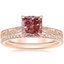 14K Rose Gold Elsie Ring with Whisper Eternity Diamond Ring (1/4 ct. tw.)
