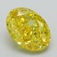 3.21 Ct. Fancy Vivid Yellow Oval Lab Grown Diamond