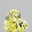 0.59 Ct. Fancy Intense Yellow Heart Lab Grown Diamond