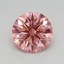 0.55 Ct. Fancy Vivid Pink Round Lab Grown Diamond