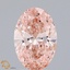 1.70 Ct. Fancy Intense Pink Oval Lab Grown Diamond