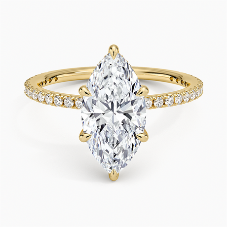 18K Yellow Gold Perfect Fit Three-Quarter Diamond Ring (1/4 ct. tw.)